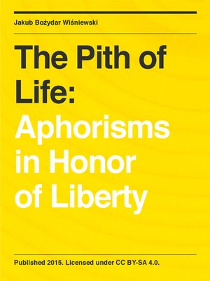 cover image of The Pith of Life